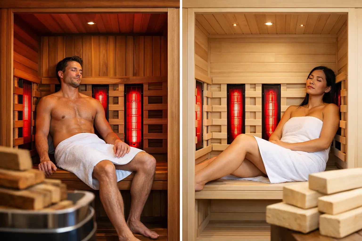 Infrared Sauna Cedar vs Hemlock Compared