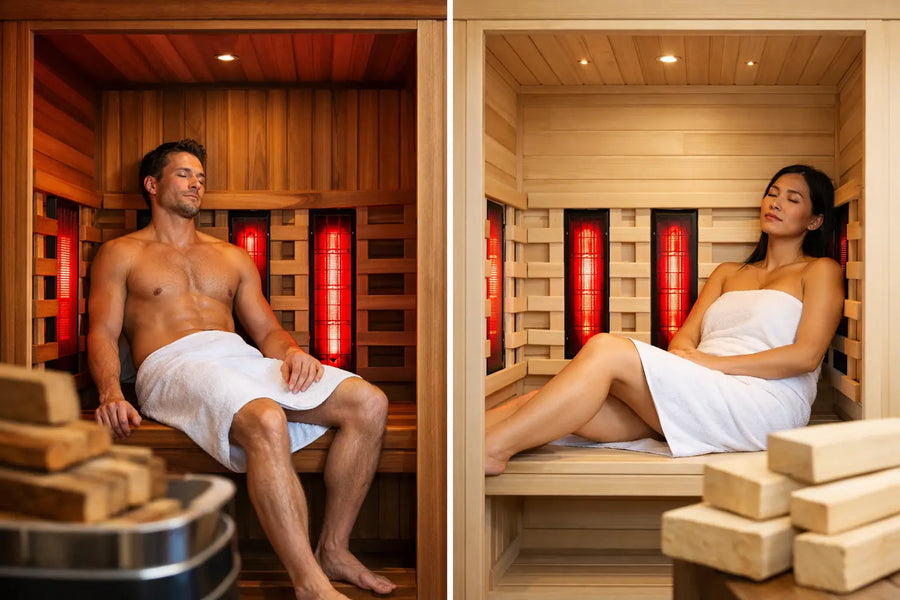 Infrared Sauna Cedar vs Hemlock Compared