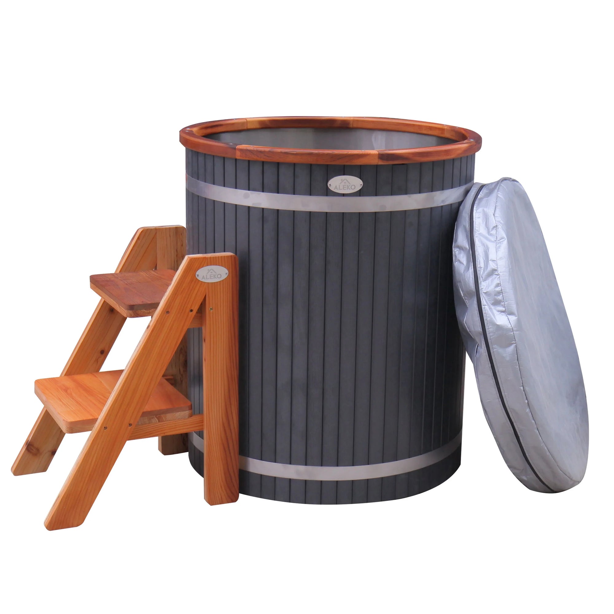 Aleko Cold Therapy 1 Person Ice Bath 118 Gallon Cold Plunge 37.5" X 33.25"