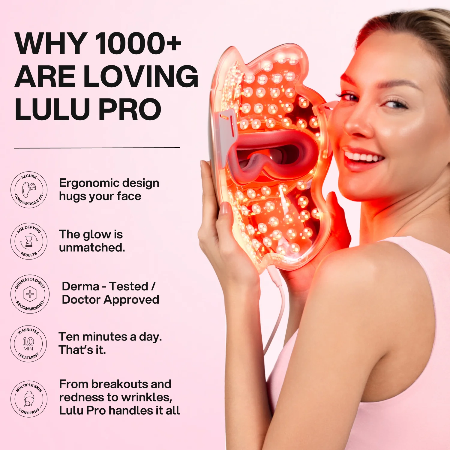 SMUUV Lulu Pro LED Light Therapy Mask