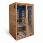 Backyard Discovery Rylan 2-Person Cedar Wood Indoor Infrared Sauna with Red Light Therapy and Chromotherapy